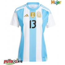 Camiseta Argentina Cristian Romero #13 Primera Equipación para mujer Copa America 2024 manga corta